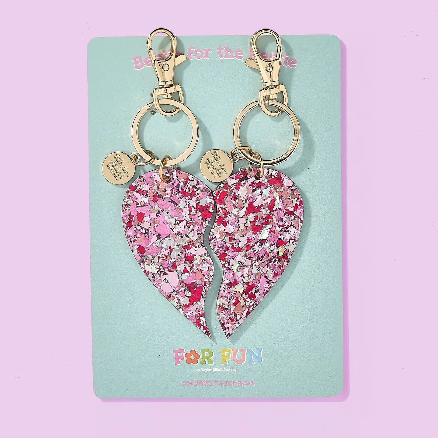 Double Heart Keychain
